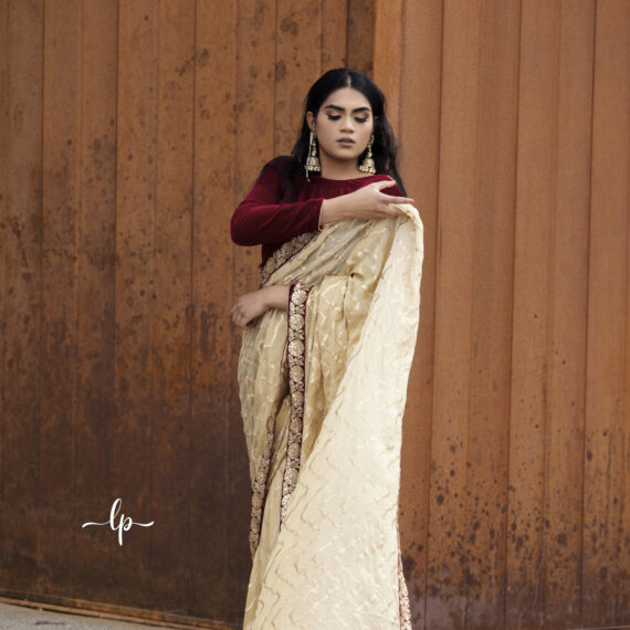 Designer Indo Western Partywear Sari Ladies Girls Ethnic Wear Indian Boutique