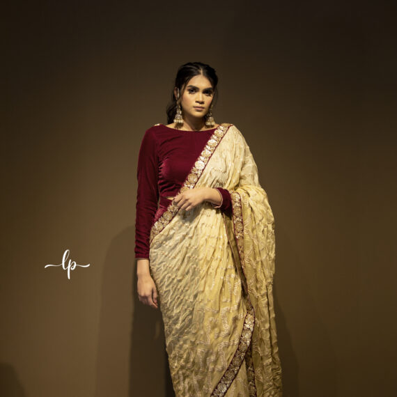 Designer Indo Western Partywear Sari Ladies Girls Ethnic Wear Indian Boutique