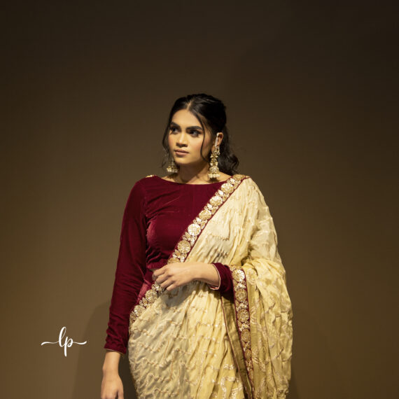 Designer Indo Western Partywear Sari Ladies Girls Ethnic Wear Indian Boutique