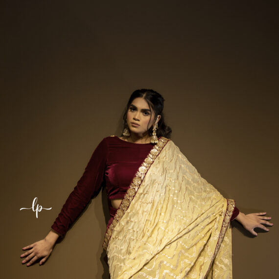 Designer Indo Western Partywear Sari Ladies Girls Ethnic Wear Indian Boutique