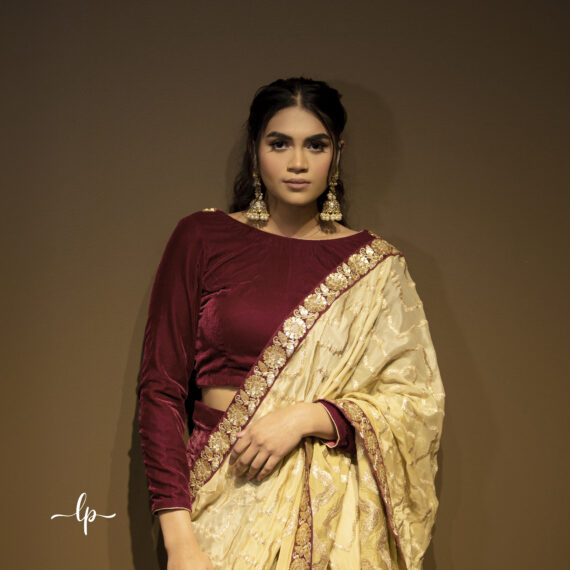 Designer Indo Western Partywear Sari Ladies Girls Ethnic Wear Indian Boutique