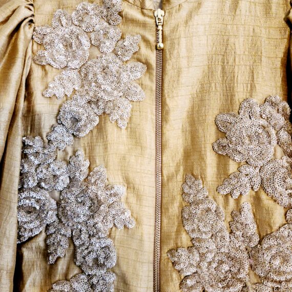 Kids Size Golden & Multi-color Designer Punjabi Party Wear Dresses Girls Ethnic Wear