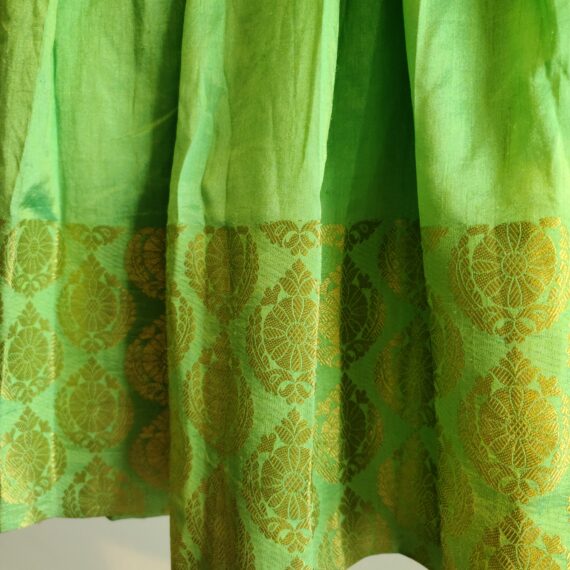 Kids Size Designer Red & Green Punjabi Partywear Dress-Girls Ethnic Wear