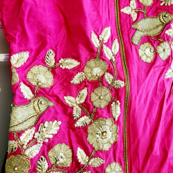 Kids Size Designer Pink & Royal Blue Punjabi Partywear Dress Girls Ethnic Wear