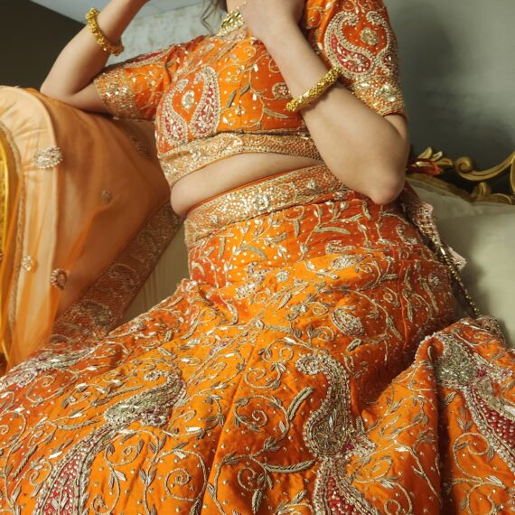 Designer Embroidered Lehenga Choli Main Day & Reception Dresses Ladies Girls Ethnic Wear Indian Boutique