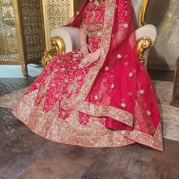 Designer Embroidered Lehenga Choli Main Day & Reception Dresses Ladies Girls Ethnic Wear Indian Boutique