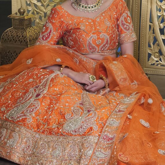 Designer Embroidered Lehenga Choli Main Day & Reception Dresses Ladies Girls Ethnic Wear Indian Boutique
