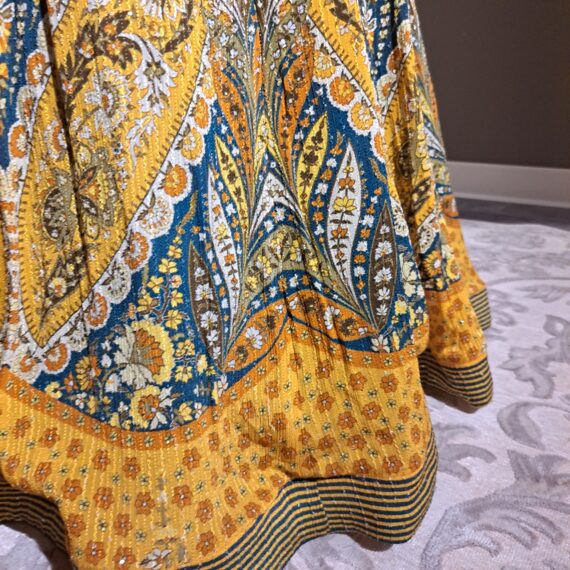 Designer Partywear Teal Green & Yellow Digital Printed Lehenga Choli Ladies Girls Ethnic Wear Dresses Indian Boutique