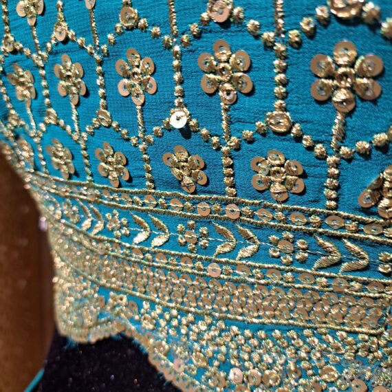 Designer Teal Green & Yellow Embroidered Lehenga Choli Party wear Dresses Ladies Girls Ethnic Wear Handmade Indian Boutique