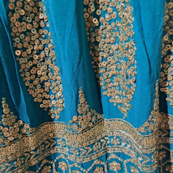 Designer Teal Green & Yellow Embroidered Lehenga Choli Party wear Dresses Ladies Girls Ethnic Wear Handmade Indian Boutique