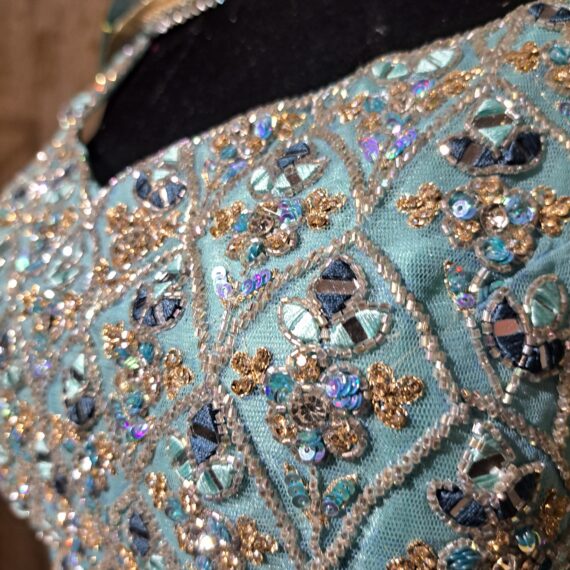 Designer Partywear Heavy Sequence Embroidered Sky Blue Lehenga Choli Ladies Ethnic Wear Dress Indian Boutique