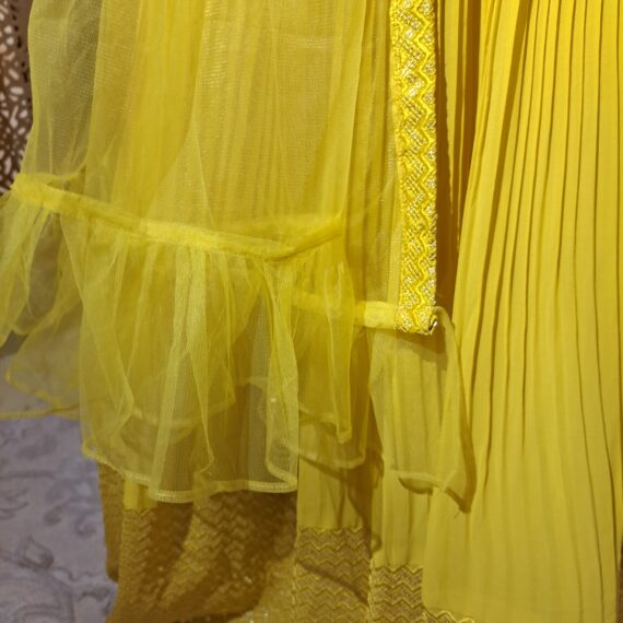 Designer Party wear Heavy Sequence Yellow Embroidered Lehenga Choli Ladies Ethnic Wear Dress Indian Boutique
