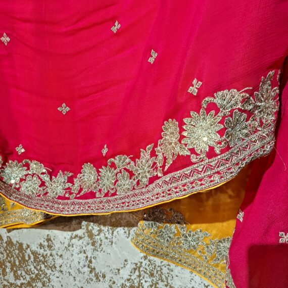 Designer Red Yellow Salwar Suit with Dupatta Punjabi Party Wear Dresses Ladies Girls Ethnic Wear Indian Handmade Boutique