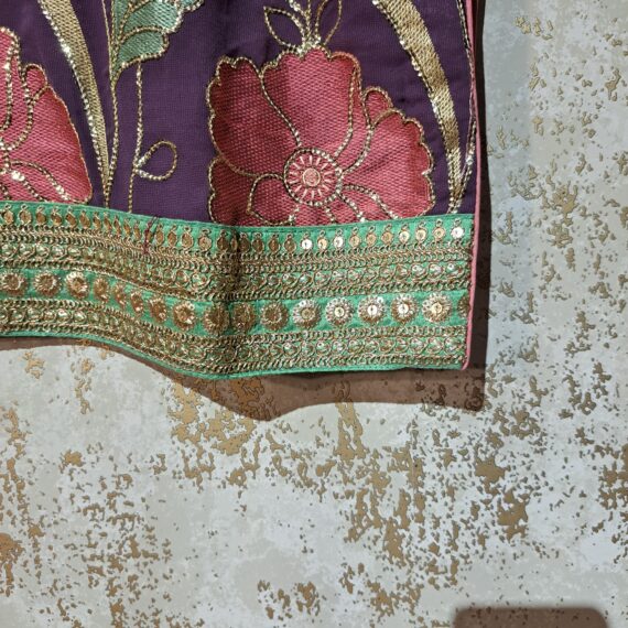 Purple & Peach Designer Palazzo Suit with Dupatta Punjabi Party Wear Dresses Ladies Girls Ethnic Wear Indian Handmade Boutique