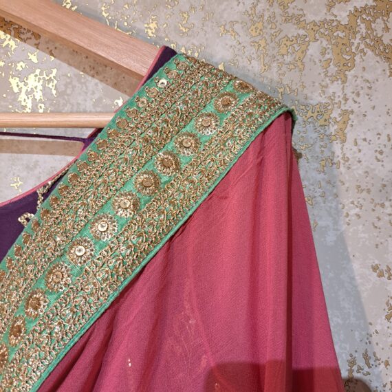 Purple & Peach Designer Palazzo Suit with Dupatta Punjabi Party Wear Dresses Ladies Girls Ethnic Wear Indian Handmade Boutique
