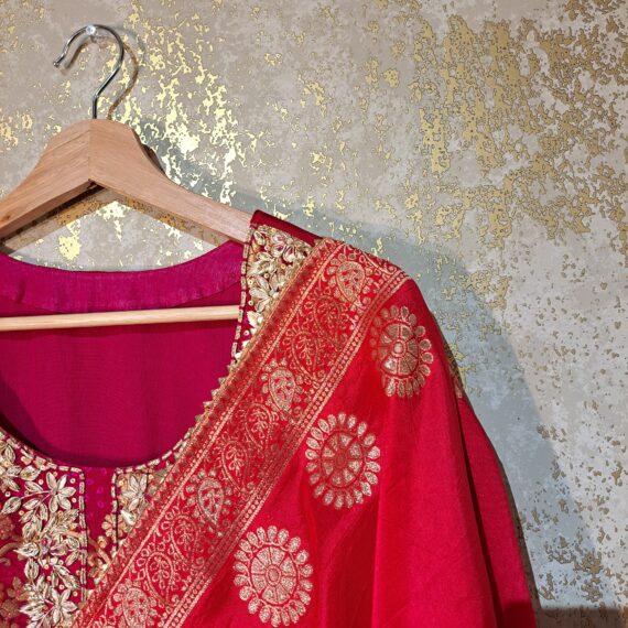 Designer Trouser Suit with Dupatta Punjabi Party-wear Dresses Ladies Girls Ethnic Wear Indian Handmade Boutique