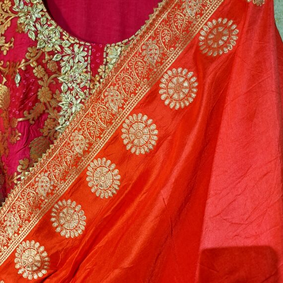 Designer Trouser Suit with Dupatta Punjabi Party-wear Dresses Ladies Girls Ethnic Wear Indian Handmade Boutique