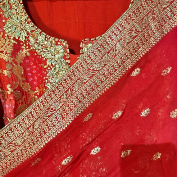 Designer Trouser Suit with Dupatta Punjabi Party-wear Dresses Ladies Girls Ethnic Wear Indian Handmade Boutique