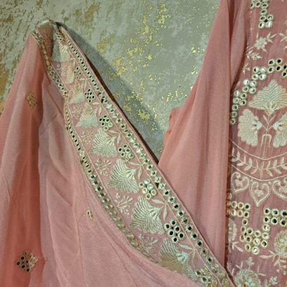 Designer Palazzo Suit with Dupatta Punjabi Party-wear Dresses Ladies Girls Ethnic Wear Indian Handmade Boutique