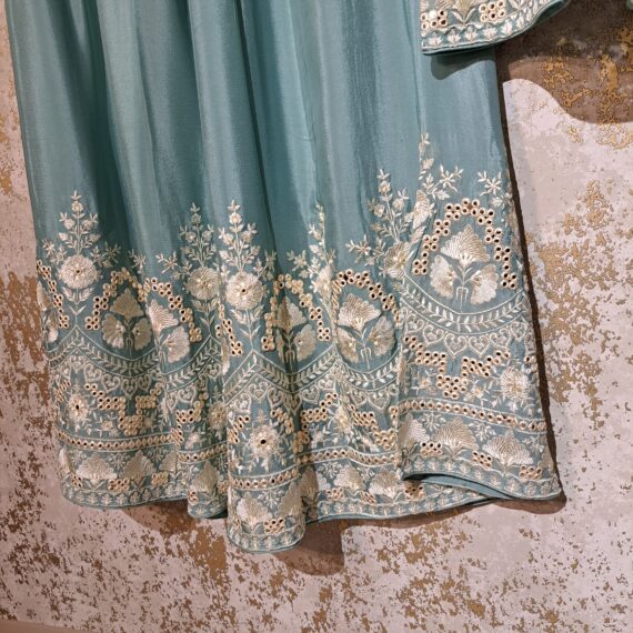 Designer Palazzo Suit with Dupatta Punjabi Party-wear Dresses Ladies Girls Ethnic Wear Indian Handmade Boutique