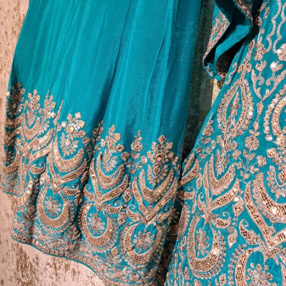 Designer Palazzo Suit with Dupatta Punjabi Party-wear Dresses Ladies Girls Ethnic Wear Indian Handmade Boutique
