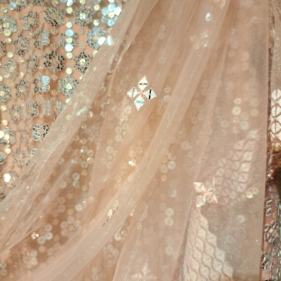 Peach Designer Pajami Suit with Dupatta Punjabi Party Wear Dresses Ladies Girls Ethnic Wear Indian Handmade Boutique, Peach
