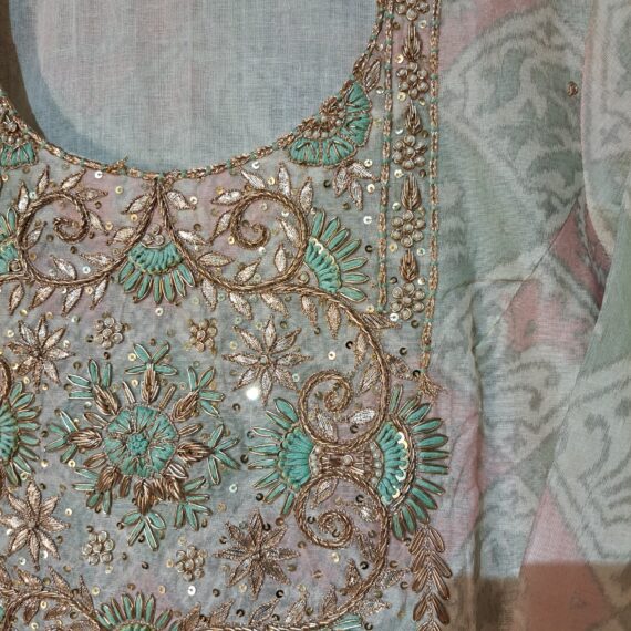 Designer Cotton Trouser Suit with Dupatta Party-wear Casual Dresses Ladies Girls Ethnic Wear Indian Handmade Boutique