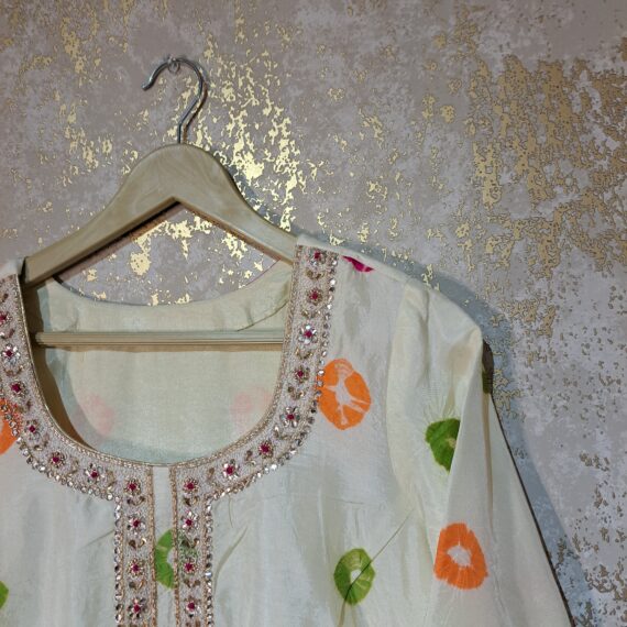 Designer Silk Party-wear Trouser Suit with Dupatta Dresses Ladies Girls Ethnic Wear Indian Handmade Boutique