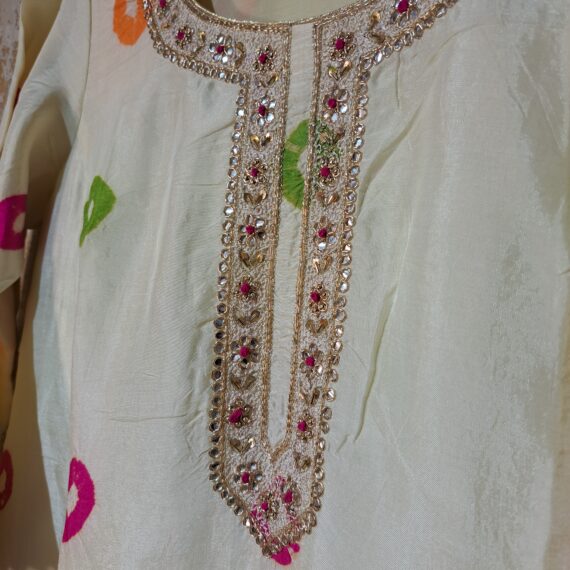 Designer Silk Party-wear Trouser Suit with Dupatta Dresses Ladies Girls Ethnic Wear Indian Handmade Boutique