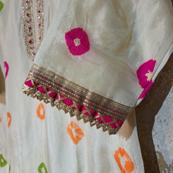 Designer Silk Party-wear Trouser Suit with Dupatta Dresses Ladies Girls Ethnic Wear Indian Handmade Boutique
