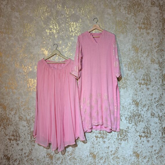 Pink Designer Palazzo Suit with Dupatta Punjabi Party Wear Dresses Ladies Girls Ethnic Wear Indian Handmade Boutique