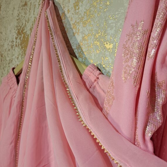 Pink Designer Palazzo Suit with Dupatta Punjabi Party Wear Dresses Ladies Girls Ethnic Wear Indian Handmade Boutique