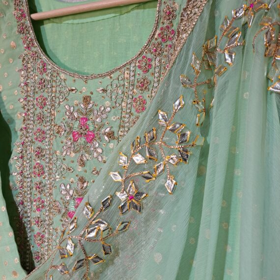 Designer Punjabi Party Wear Trouser Suit With Dupatta Dresses Ladies Girls Ethnic Wear Indian Handmade Boutique