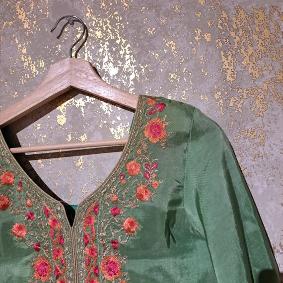 Designer Green Party Wear Palazzo Suit With Dupatta Dresses Ladies Girls Ethnic Wear Indian Handmade Boutique
