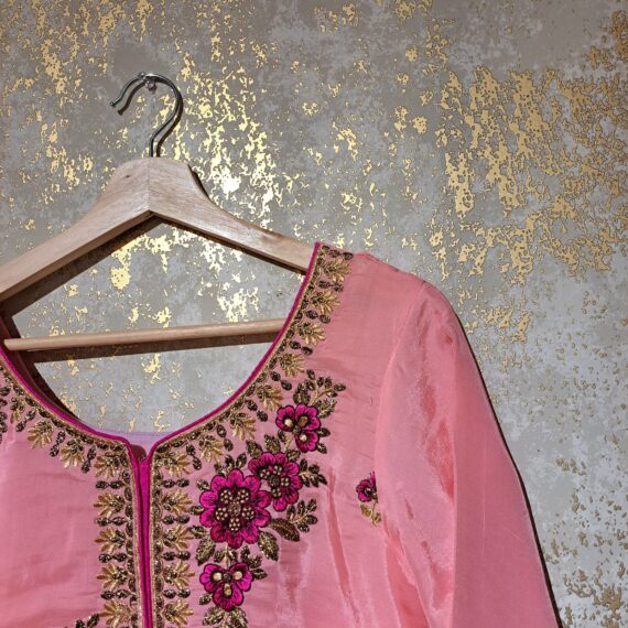 Designer Pink & Wine Party Wear Palazzo Suit With Dupatta Dresses Ladies Girls Ethnic Wear Indian Handmade Boutique
