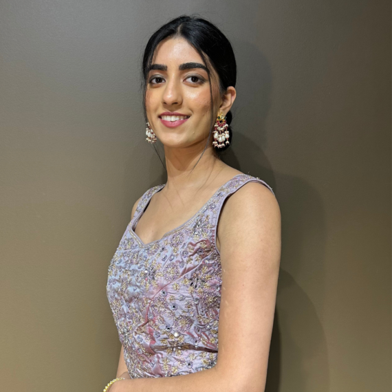 Dusty Lavender Lehenga Set with Sequin Work and Mirror Handwork Blouse