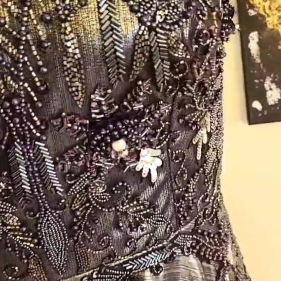 Designer Black Gown Punjabi Party Wear Dresses Wedding Receptions for Ladies Girls Indian Handmade Boutique
