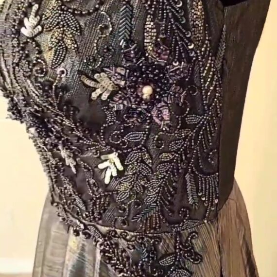 Designer Black Gown Punjabi Party Wear Dresses Wedding Receptions for Ladies Girls Indian Handmade Boutique