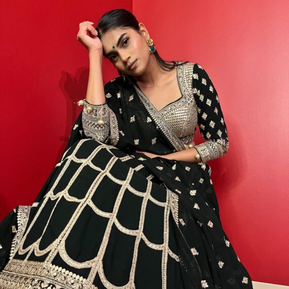 Bottle Green Lehenga with Gold Finishes - Perfect for Mehendi or Sangeet