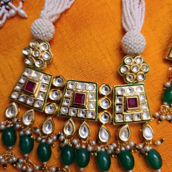 Indian Traditional Bollywood Fashion Bridal Wedding Antique Jewelry Set With Earrings For Women