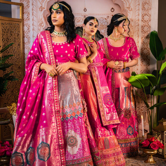 Designer Lehenga Choli Main Day & Reception Dresses Ladies Girls Ethnic Wear Indian Boutique