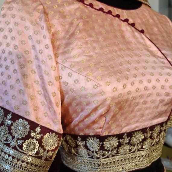 Rose Gold Lehenga Choli Wedding Partyware Indian Dress Ladies Girls Handmade Indian Boutique
