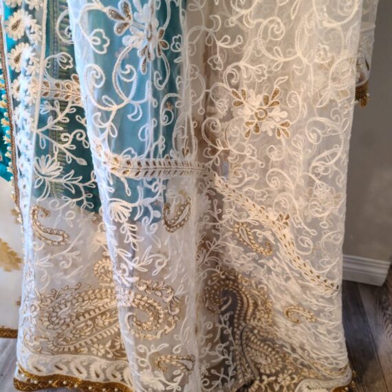 Green & Off White Designer Palazzo Suit with Dupatta Punjabi Party Wear Dresses Ladies Girls Ethnic Wear Indian Handmade Boutique