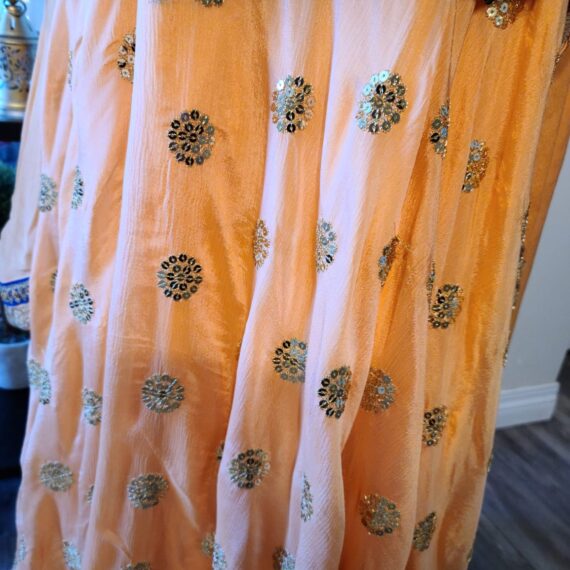 Blue & Peach Designer Palazzo Suit with Dupatta Punjabi Party Wear Dresses Ladies Girls Ethnic Wear Indian Handmade Boutique