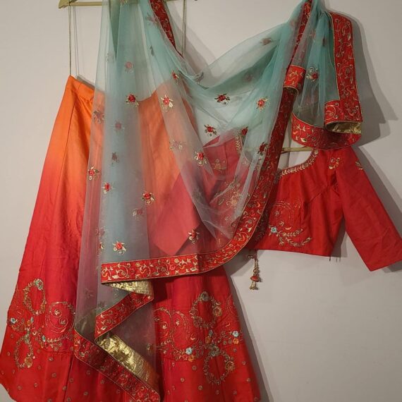 Peach Lehenga Choli Wedding Partyware Indian Dresses Ladies Girls Handmade Indian Boutique