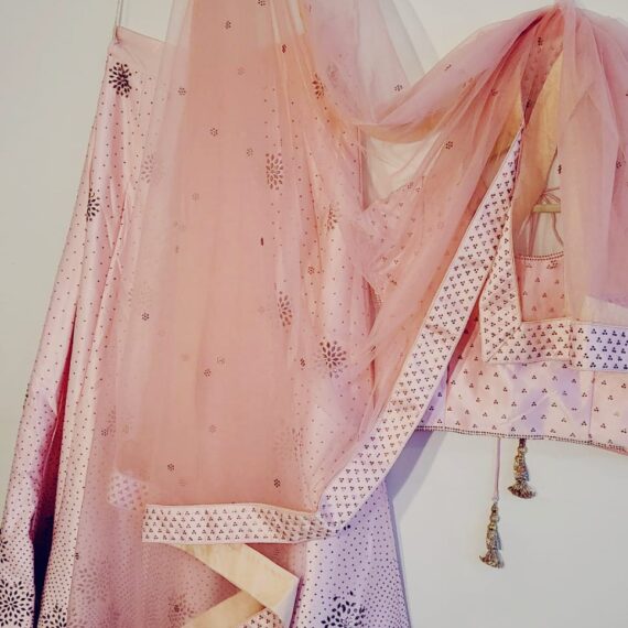 Designer Pink Lehenga Punjabi Party Wedding Dress Ladies Girls Ethnic Wear Indian Boutique