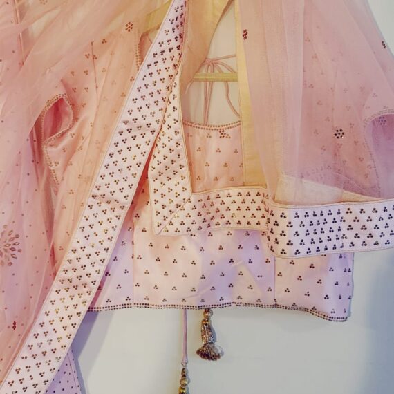 Designer Pink Lehenga Punjabi Party Wedding Dress Ladies Girls Ethnic Wear Indian Boutique