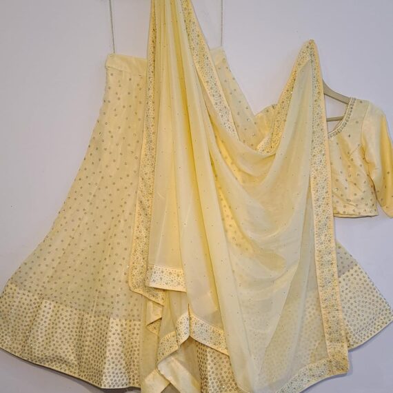 Designer Yellow Lehenga Punjabi Party Wedding Dress Ladies Girls Ethnic Wear Indian Boutique