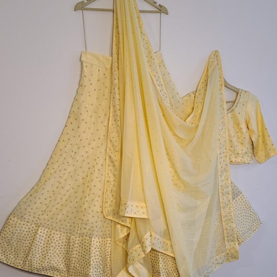 Designer Yellow Lehenga Punjabi Party Wedding Dress Ladies Girls Ethnic Wear Indian Boutique