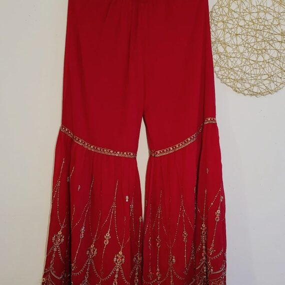 Pink & Maroon Designer Palazzo Suit with Dupatta Punjabi Party Wear Dresses Ladies Girls Ethnic Wear Indian Handmade Boutique